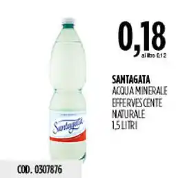 Carico Cash & Carry Santagata acqua minerale effervescente naturale offerta
