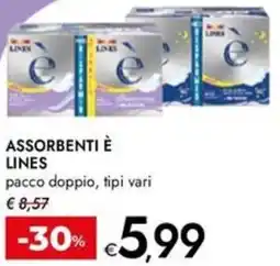 Bennet Assorbenti è LINES offerta