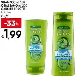 Bennet Shampoo o balsamo GARNIER FRUCTIS offerta