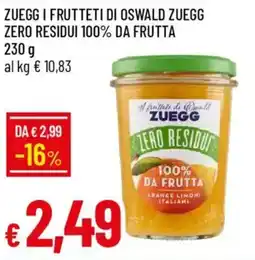IperFamila Zuegg i frutteti di oswald zuegg zero residui 100% da frutta offerta