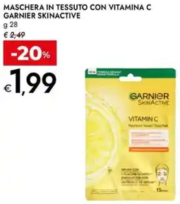 Bennet Maschera in tessuto con vitamina c GARNIER SKINACTIVE offerta
