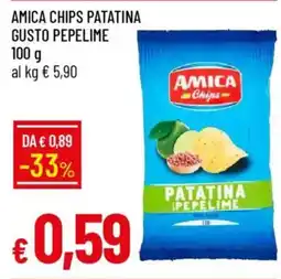 IperFamila Amica chips patatina gusto pepelime offerta