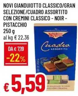 IperFamila Novi gianduiotto classico/gran selezione/cuadro assortito con cremini classico - noir - pistacchio offerta