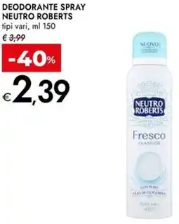 Bennet Deodorante spray NEUTRO ROBERTS offerta