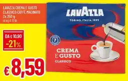IperFamila Lavazza crema e gusto classico caffè macinato offerta