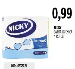 Carico Cash & Carry Nicky carta igienica offerta