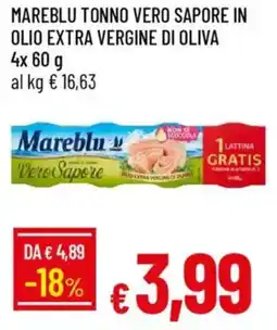 IperFamila Mareblu tonno vero sapore in olio extra vergine di oliva offerta