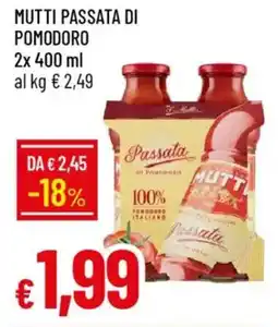 IperFamila Mutti passata di pomodoro offerta