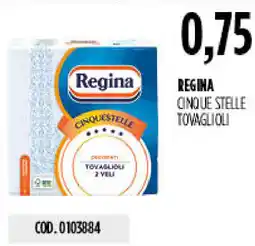 Carico Cash & Carry Regina cinque stelle tovaglioli offerta