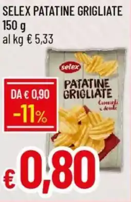 IperFamila Selex patatine grigliate offerta