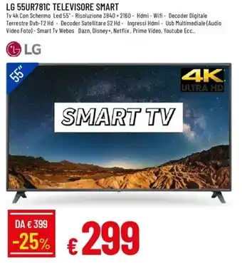 LG 55UR781C TELEVISORE SMART