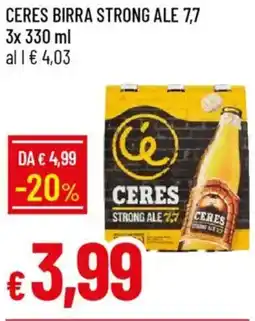 IperFamila Ceres birra strong ale 7,7 offerta