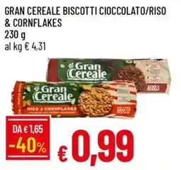 Galassia Gran cereale biscotti cioccolato/riso & cornflakes offerta