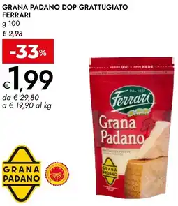 Bennet Grana padano dop grattugiato FERRARI offerta