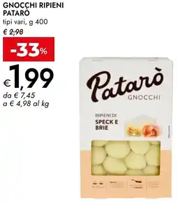Bennet Gnocchi ripieni PATARO offerta