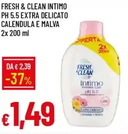 IperFamila Fresh & clean intimo ph 5.5 extra delicato calendula e malva offerta