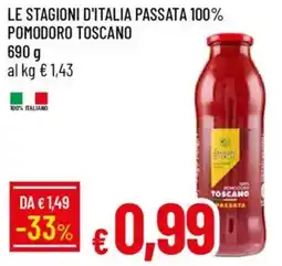 Galassia Le stagioni d'italia passata 100% pomodoro toscano offerta