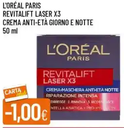 IperFamila L'oréal paris revitalift laser x3 crema anti-età giorno e notte offerta