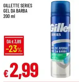 IperFamila Gillette series gel da barba offerta