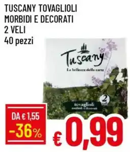 Galassia Tuscany tovaglioli morbidi e decorati offerta