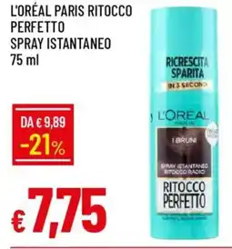 IperFamila L'oréal paris ritocco perfetto spray istantaneo offerta