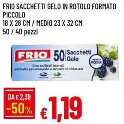 IperFamila Frio sacchetti gelo in rotolo formato piccolo offerta