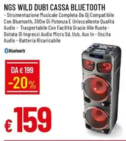 IperFamila NGS wild DUB1 cassa bluetooth offerta