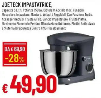 Joeteck impastatrice