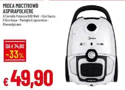 IperFamila MIDEA MBC1780WB ASPIRAPOLVERE offerta