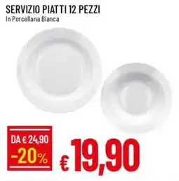 IperFamila Servizio piatti 12 pezzi offerta