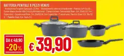 IperFamila Batteria pentole 6 pezzi venus offerta