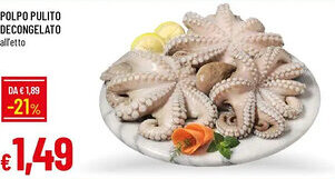 Galassia Polpo pulito decongelato offerta