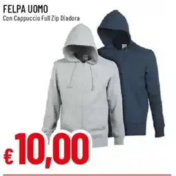 IperFamila Felpa uomo offerta