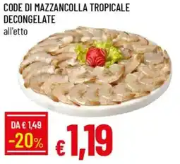 Galassia Code di mazzancolla tropicale decongelate offerta