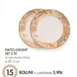 IperFamila Piatto dessert set 2 pz offerta