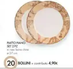 IperFamila Piatto piano set 2 pz offerta