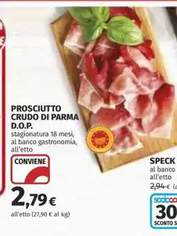 Coop Prosciutto crudo di Parma D.O.P offerta