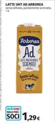 Coop LATTE UHT AD ARBOREA offerta