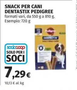 Coop Snack per cani Dentastix Pedigree offerta