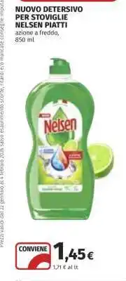 Coop Nuovo Detersivo per Stoviglie Nelsen Piatti offerta