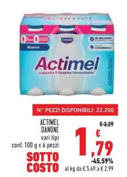 Conad ACTIMEL DANONE offerta