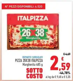 Conad PIZZA 26X38 ITALPIZZA Margherita 485 g offerta