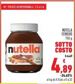 Conad NUTELLA FERRERO offerta