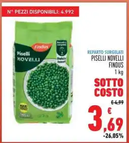 Conad Piselli Novelli Findus offerta