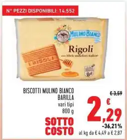 Conad Biscotti Mulino Bianco Barilla offerta
