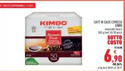 Conad CAFFÈ IN CIALDE ESPRESSO KIMBO offerta