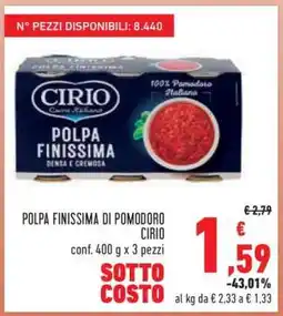Conad Polpa Finissima di pomodoro Cirio offerta