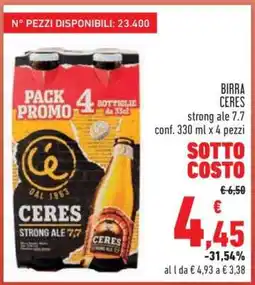 Conad Birra Ceres offerta