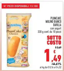 Conad Plumcake Mulino Bianco Barilla offerta