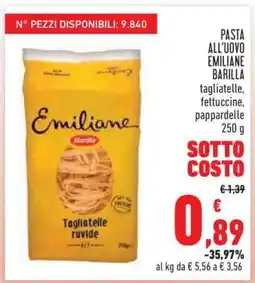 Conad PASTA ALL'UOVO EMILIANE BARILLA offerta